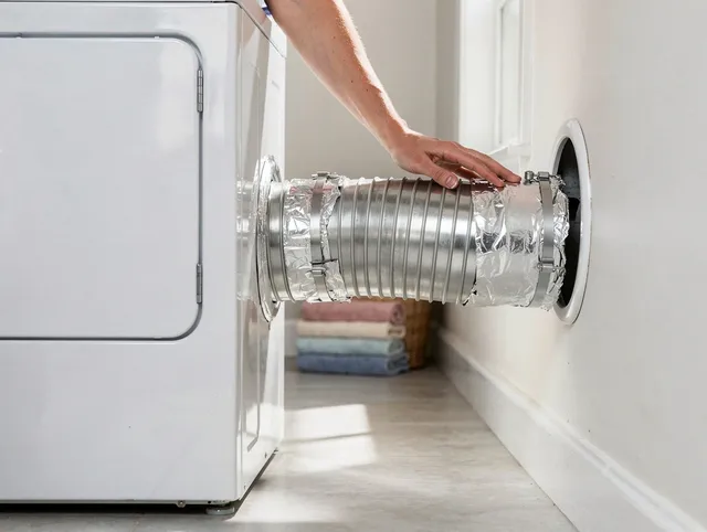 Professional dryer vent hose installation by Indian Trail Dryer Vent Cleaning in Indian Trail