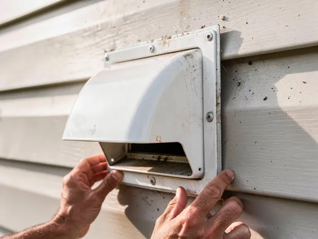 Indian Trail Dryer Vent Cleaning technician delivering thorough residential dryer vent cleaning service in Indian Trail